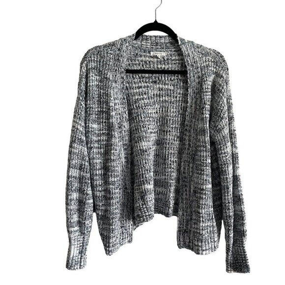 Maurices Women SZ S White/Blue/Black Open Front Waist Length Cardigan - Picture 1 of 9